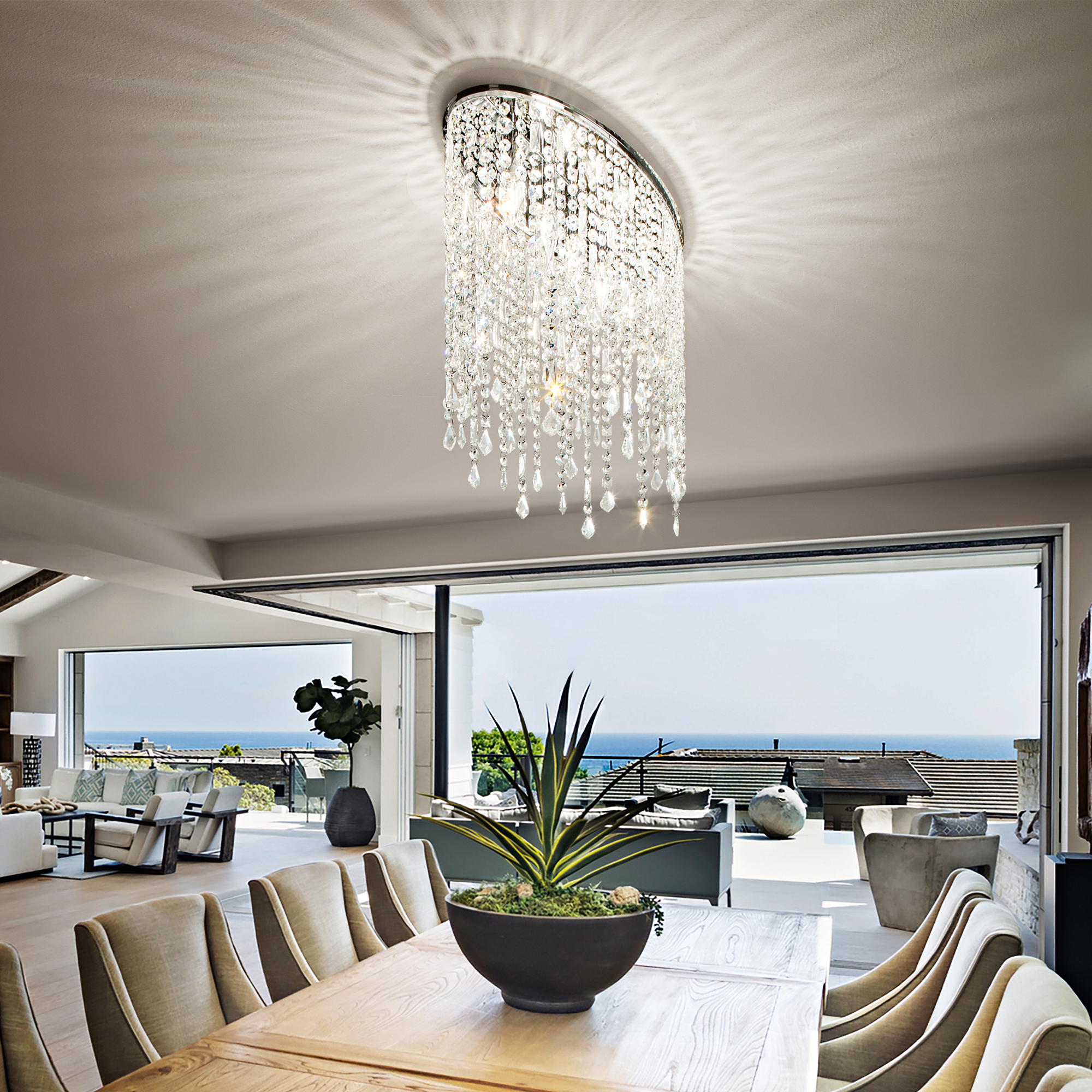 Viseća svjetiljka Rain – luster idealan za dizajn apartmana