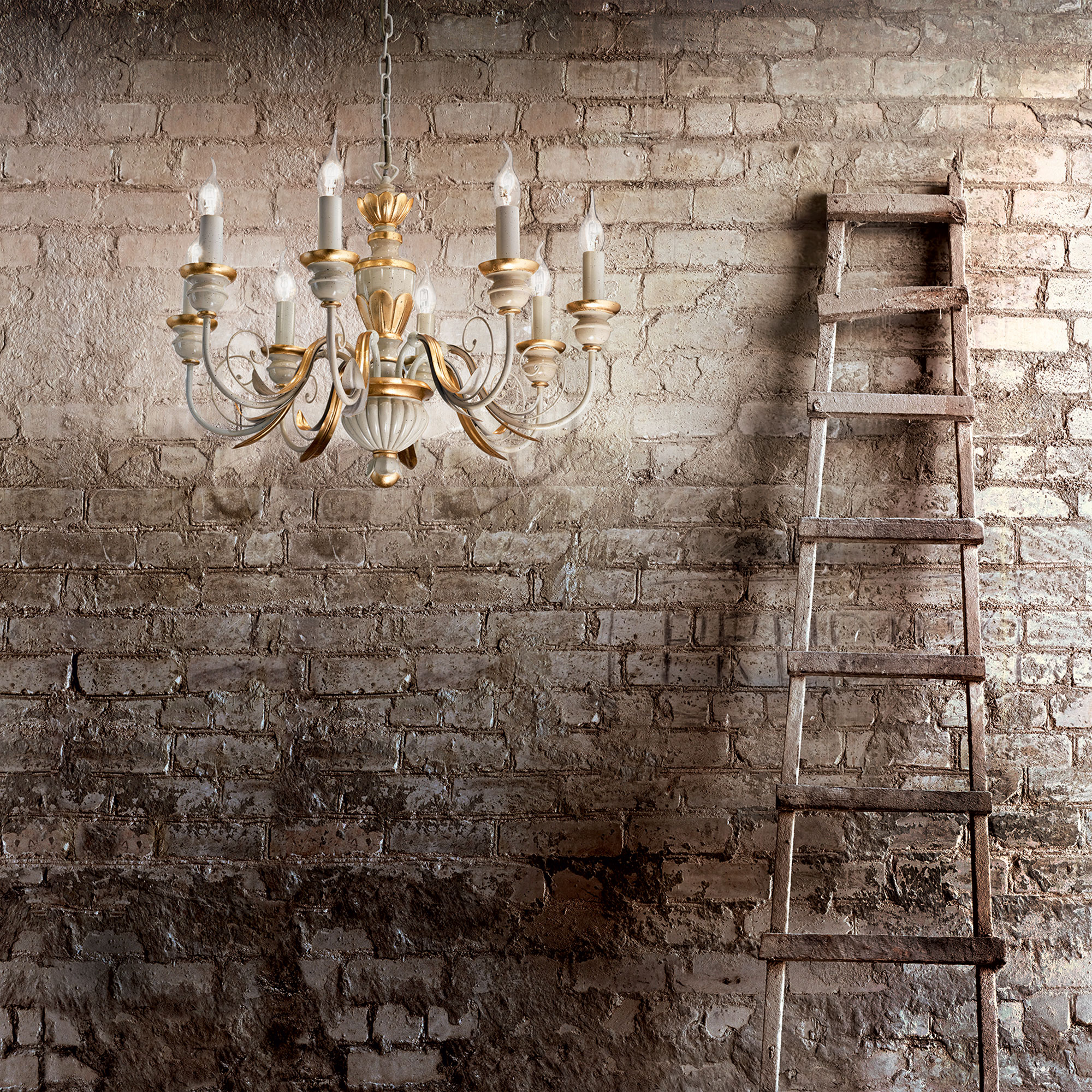 Boho stil lustera