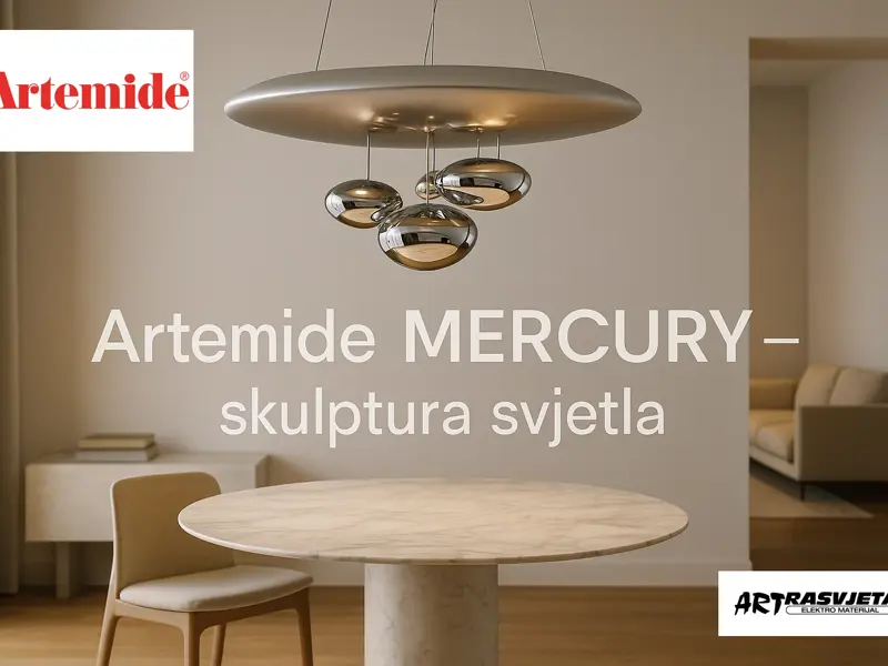 Artemide MERCURY – futuristička poezija svjetla za suvremene interijere