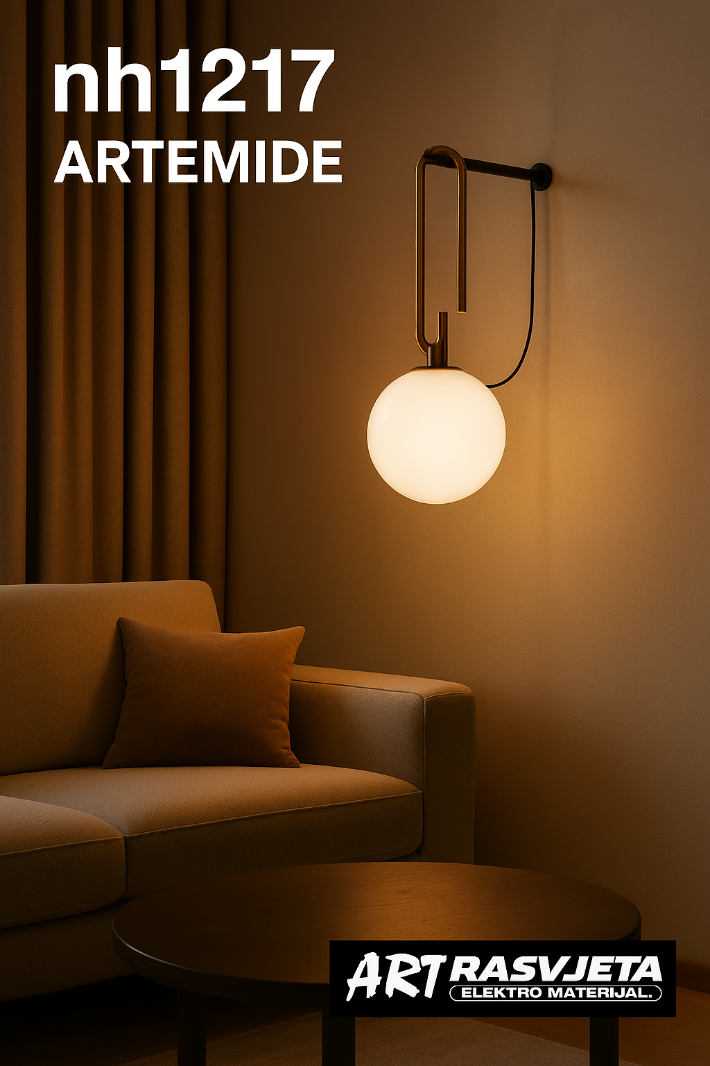 Artemide nh 1217 svjetiljka dizajn Neri and Hu