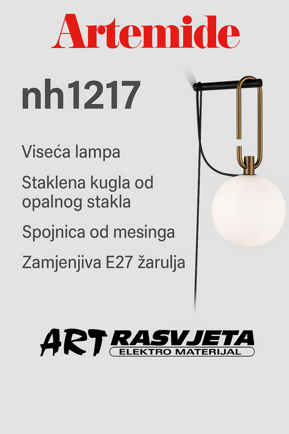 Artemide nh 1217 – Dizajnerska svjetiljka s dušom tradicije i suvremenosti