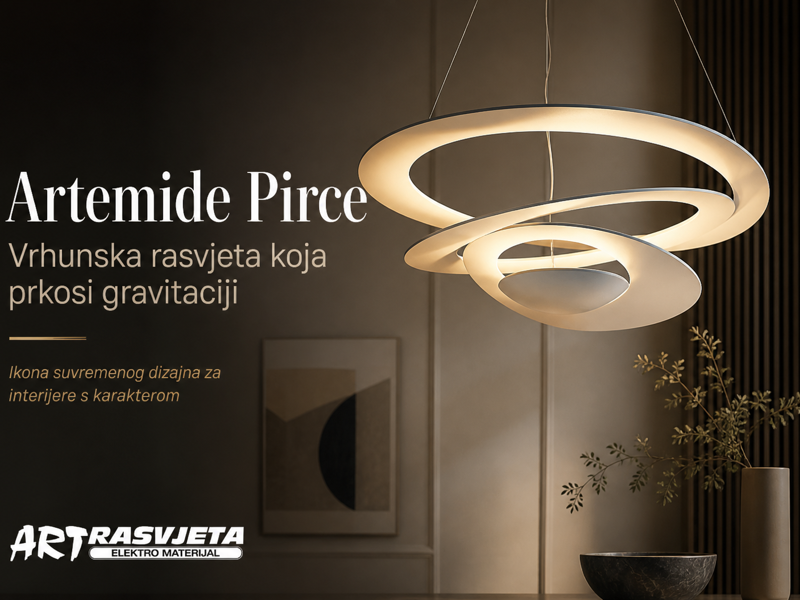 Artemide Pirce: Vrhunska rasvjeta koja prkosi gravitaciji
