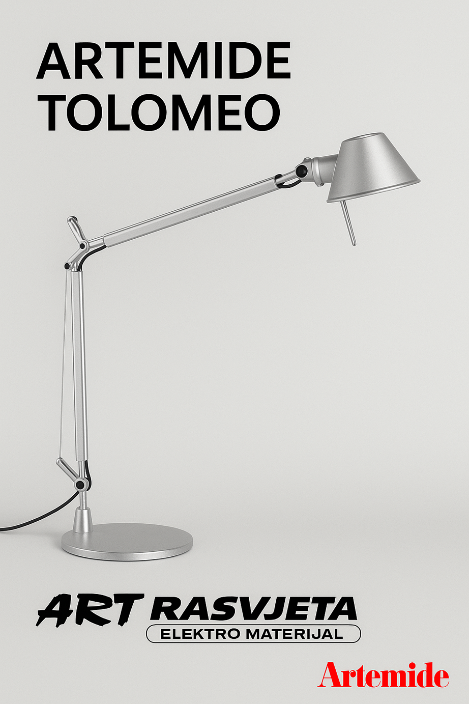 Artemide Tolomeo Classic  Klasična stolna svjetiljka koja je osvojila svijet dizajna