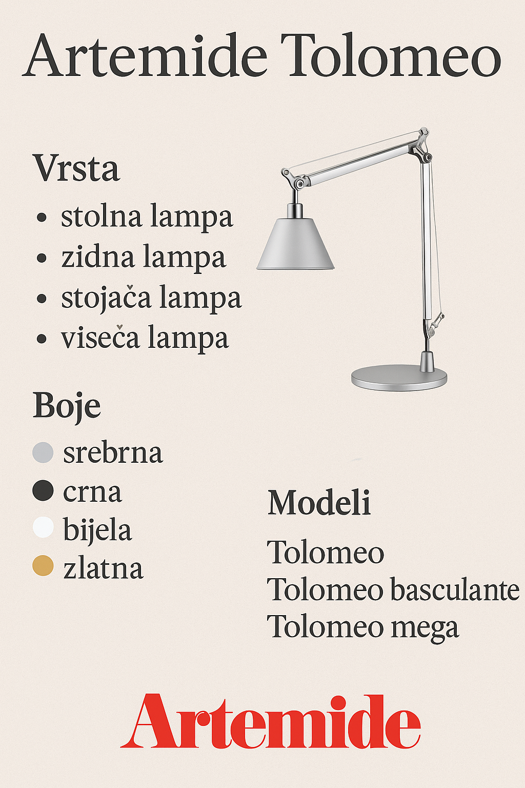 Artemide Tolomeo rasvjeta