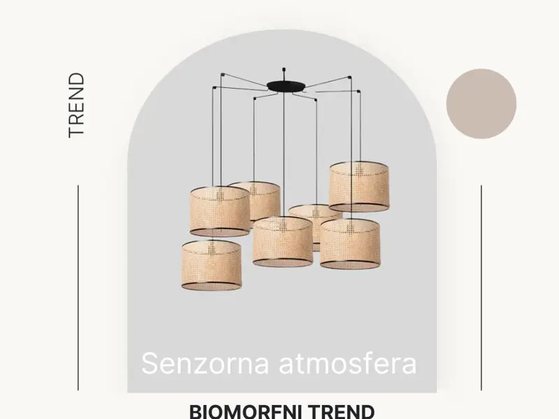 Crna Visilica Mambo: Biomorfni Dizajn i Ratan – Must-Have za Moderni Interijer