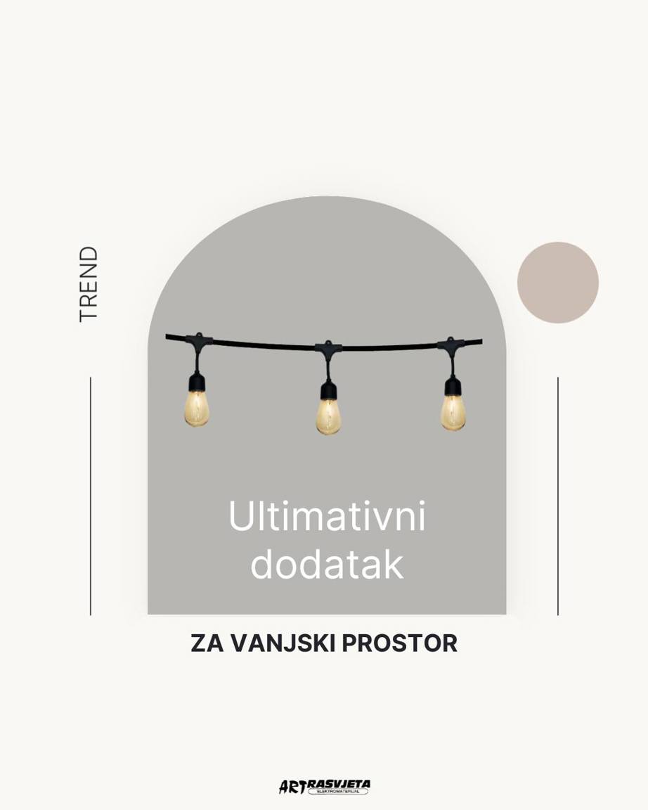 Dekorativni solarni LED kabel – apsolutni hit ljeta za terase, balkone i vrt