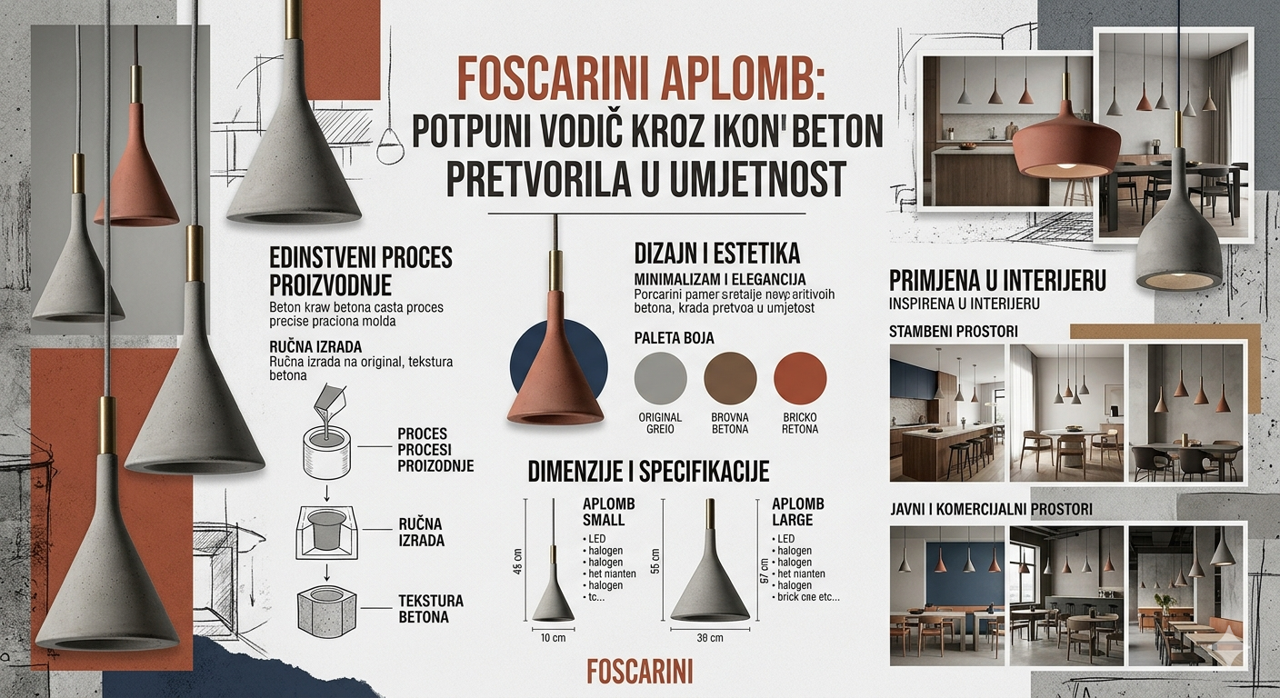 Foscarini Aplomb: Potpuni vodič kroz ikonu koja je beton pretvorila u umjetnost