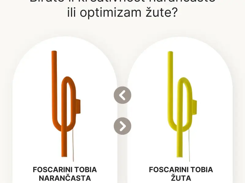 Foscarini Tobia zidna lampa: minimalizam s karakterom — narančasta ili žuta?