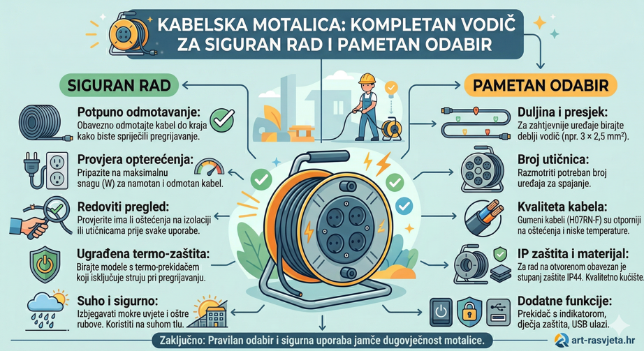 Kabelska motalica: Kompletan vodič za siguran rad i pametan odabir