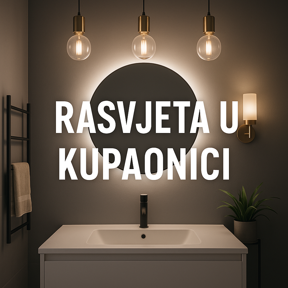 Kako pravilno osvijetliti kupaonicu bez prozora — kompletan vodič (2026)