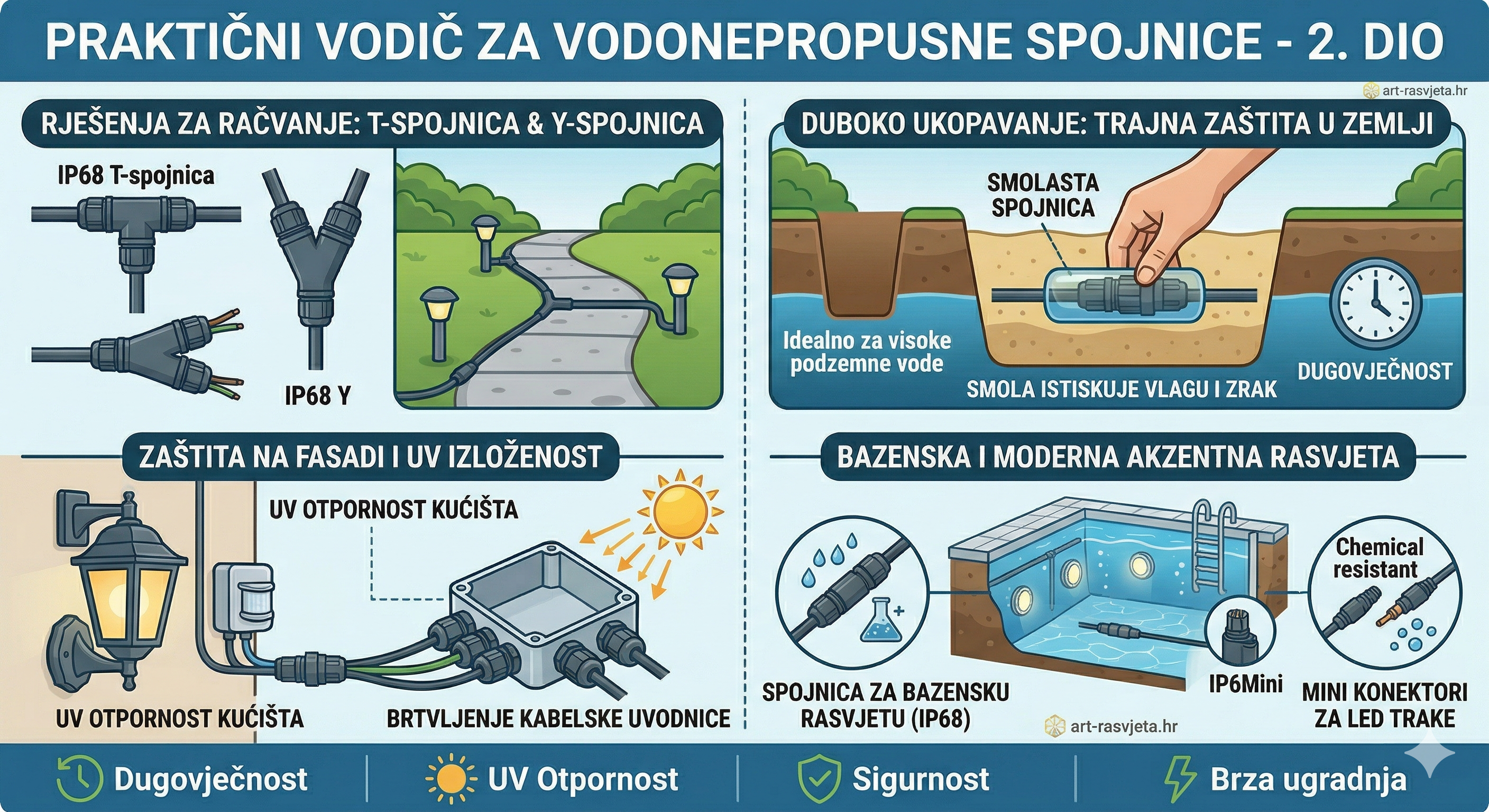Kako spojiti strujni kabel u zemlji?