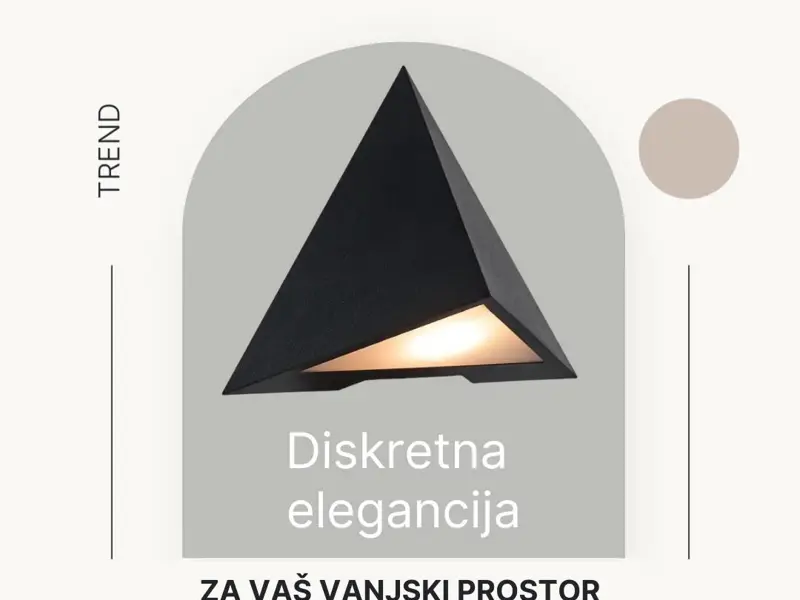 Konit zidna svjetiljka (crna): esencija sofisticiranog minimalizma na otvorenom