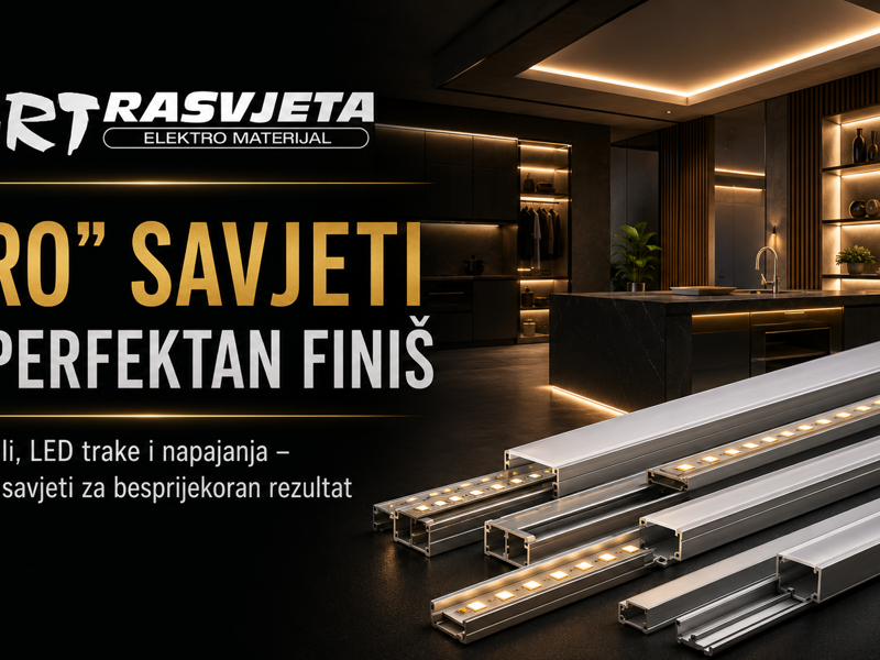 LED profili (aluminijski kanali za LED trake): potpuni vodič za prednosti, odabir i konkretne modele