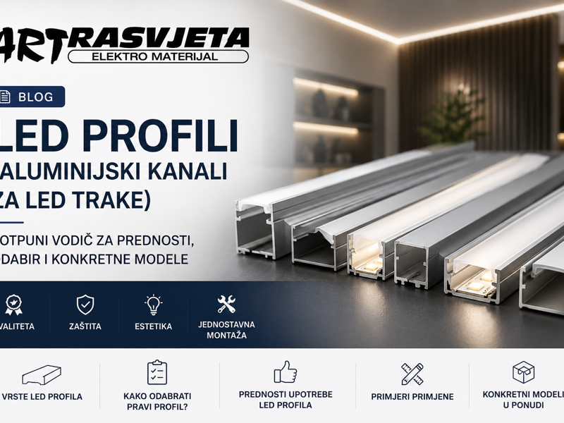 LED profili i aluminijski kanali za LED trake: Potpuni vodič za profesionalnu rasvjetu