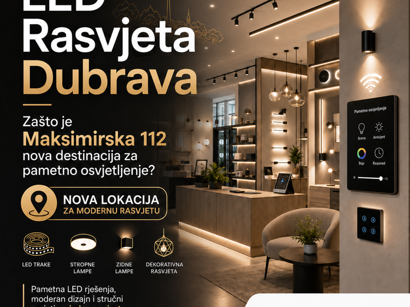 LED Rasvjeta Dubrava: Zašto je Maksimirska 112 Nova Destinacija za Pametno Osvjetljenje?