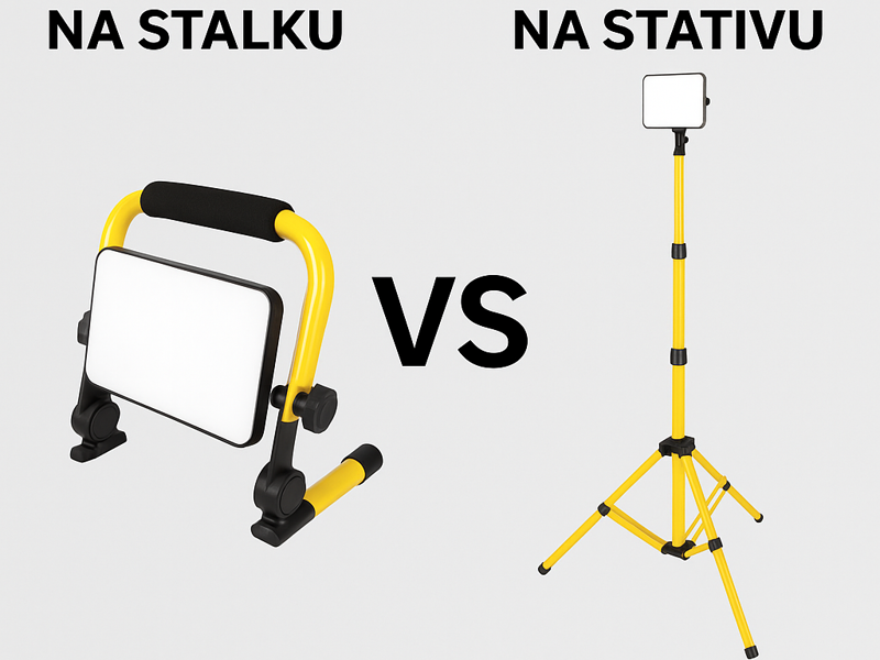 LED reflektor na stativu i stalku – mobilno svjetlo za svaki zadatak