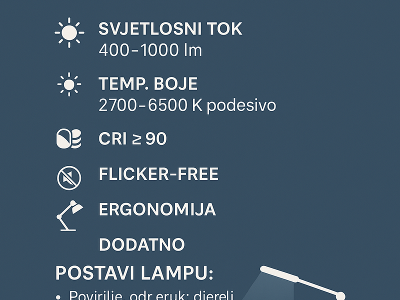 LED uredske stolne lampe: pametan vodič za učinkovit i zdrav radni kutak