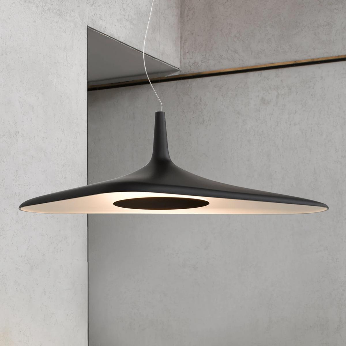 Luceplan Soleil Noir LED visilica u crnoj boji