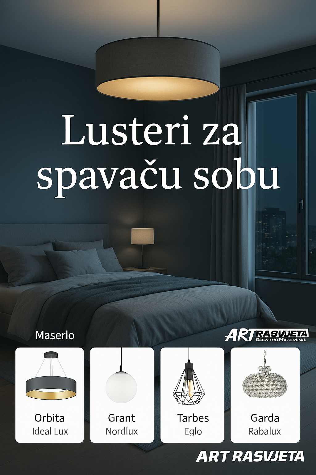 Savršeni lusteri za spavaću sobu