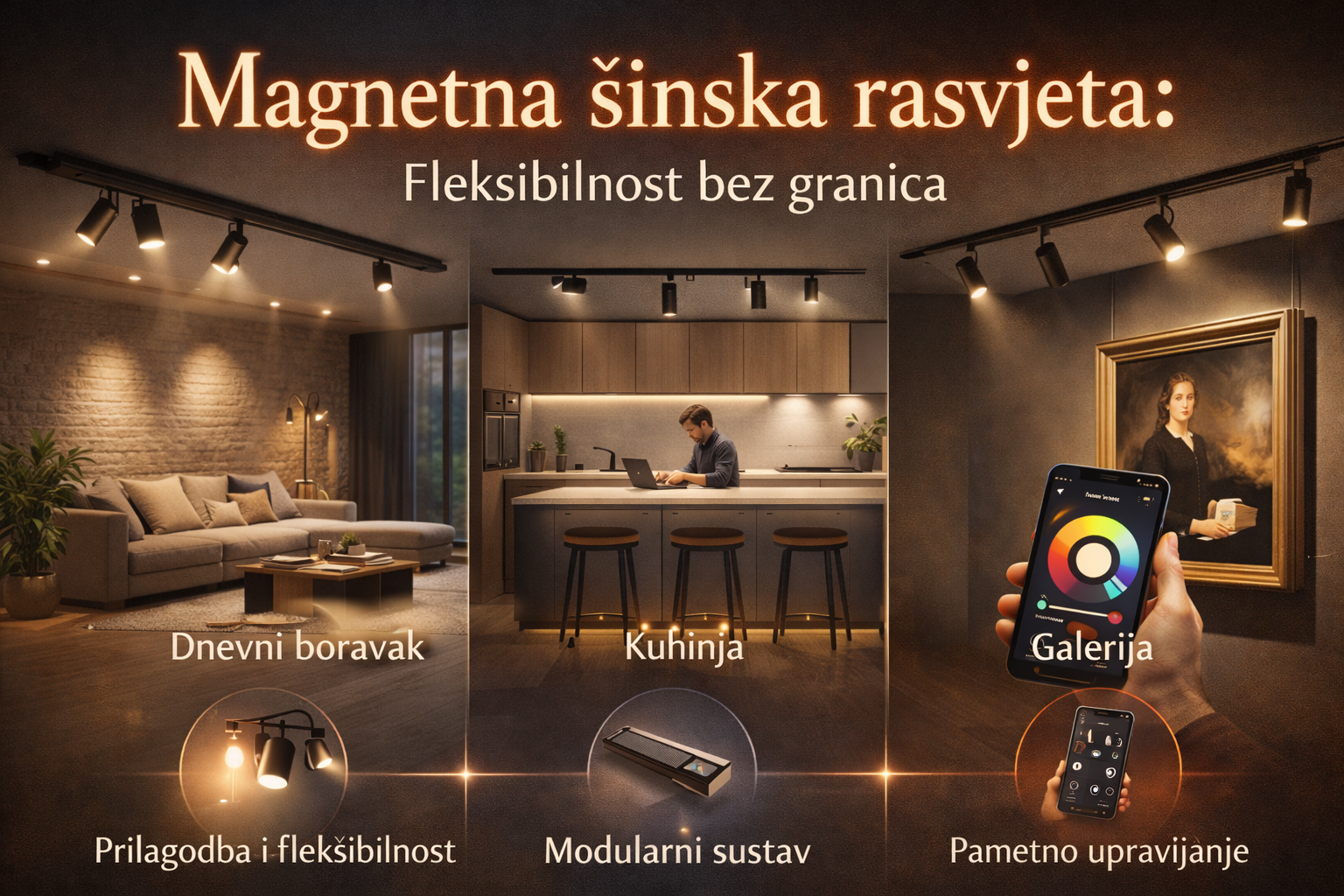 Magnetna šinska rasvjeta: Fleksibilnost bez granica