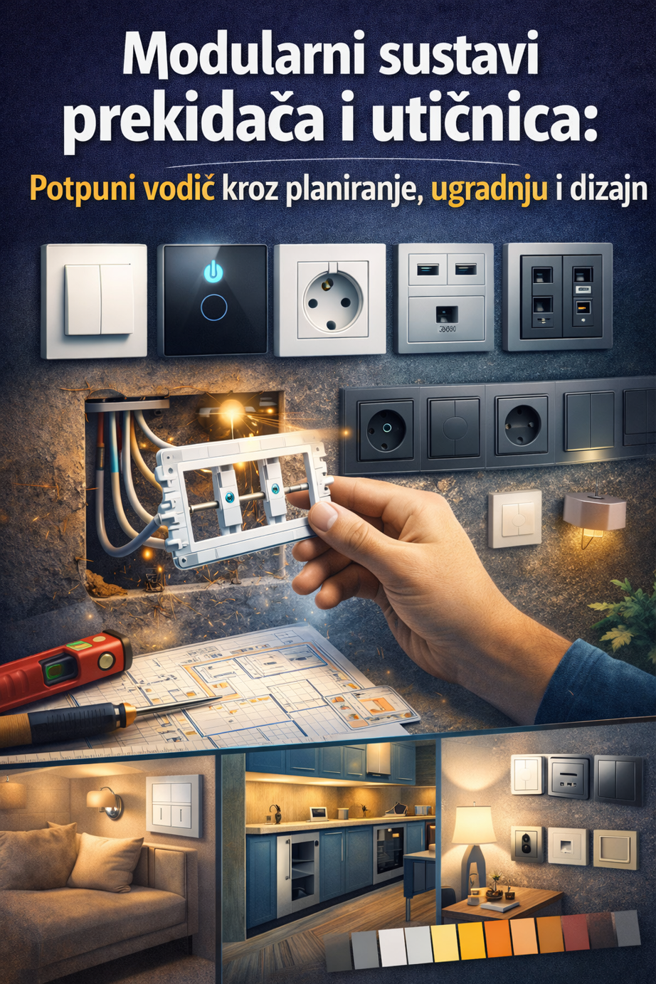 Modularni sustavi prekidača i utičnica: Potpuni vodič kroz planiranje, ugradnju i dizajn