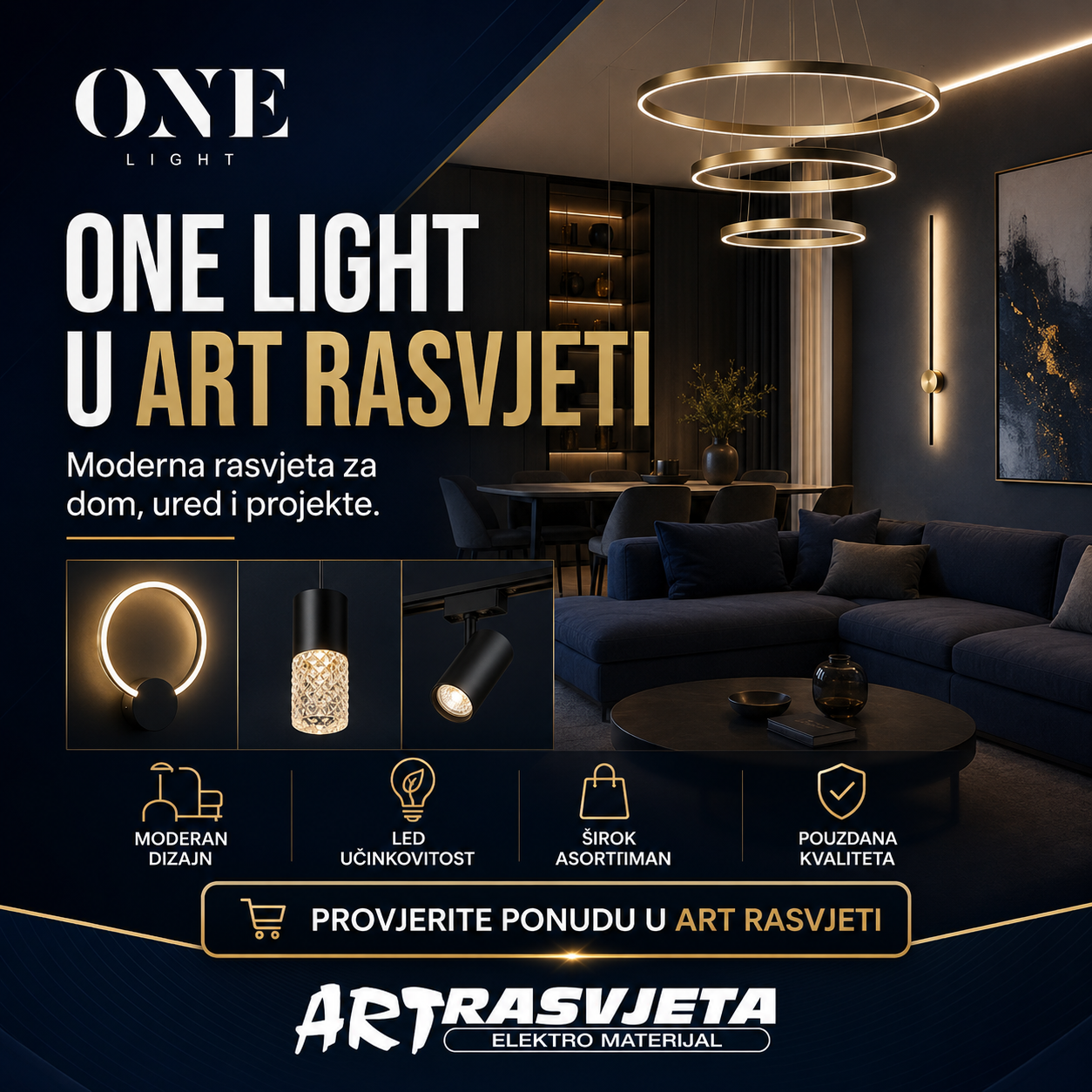 One Light u Art Rasvjeti One Light u Art Rasvjeti