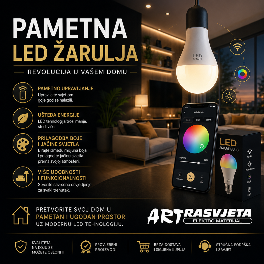 Pametna LED žarulja – Revolucija u vašem domu