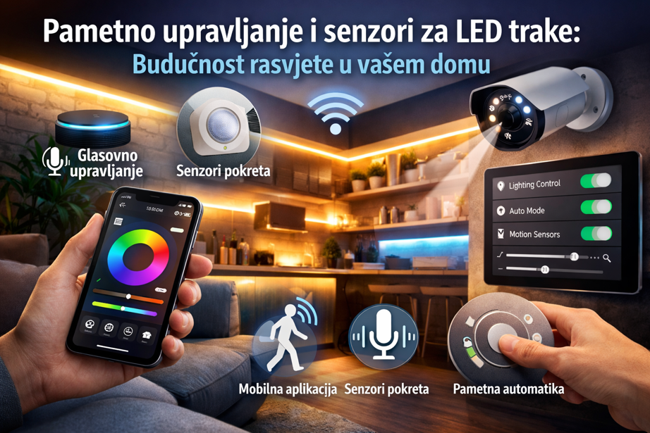 Pametno upravljanje i senzori za LED trake: Budućnost rasvjete u vašem domu
