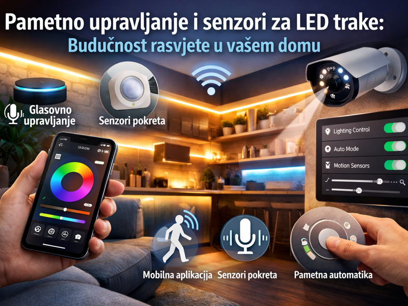 Pametno upravljanje i senzori za LED trake: Budućnost rasvjete u vašem domu
