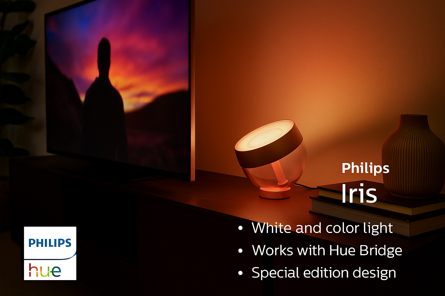 Philips Hue Iris Special Edition stolna LED svjetiljka