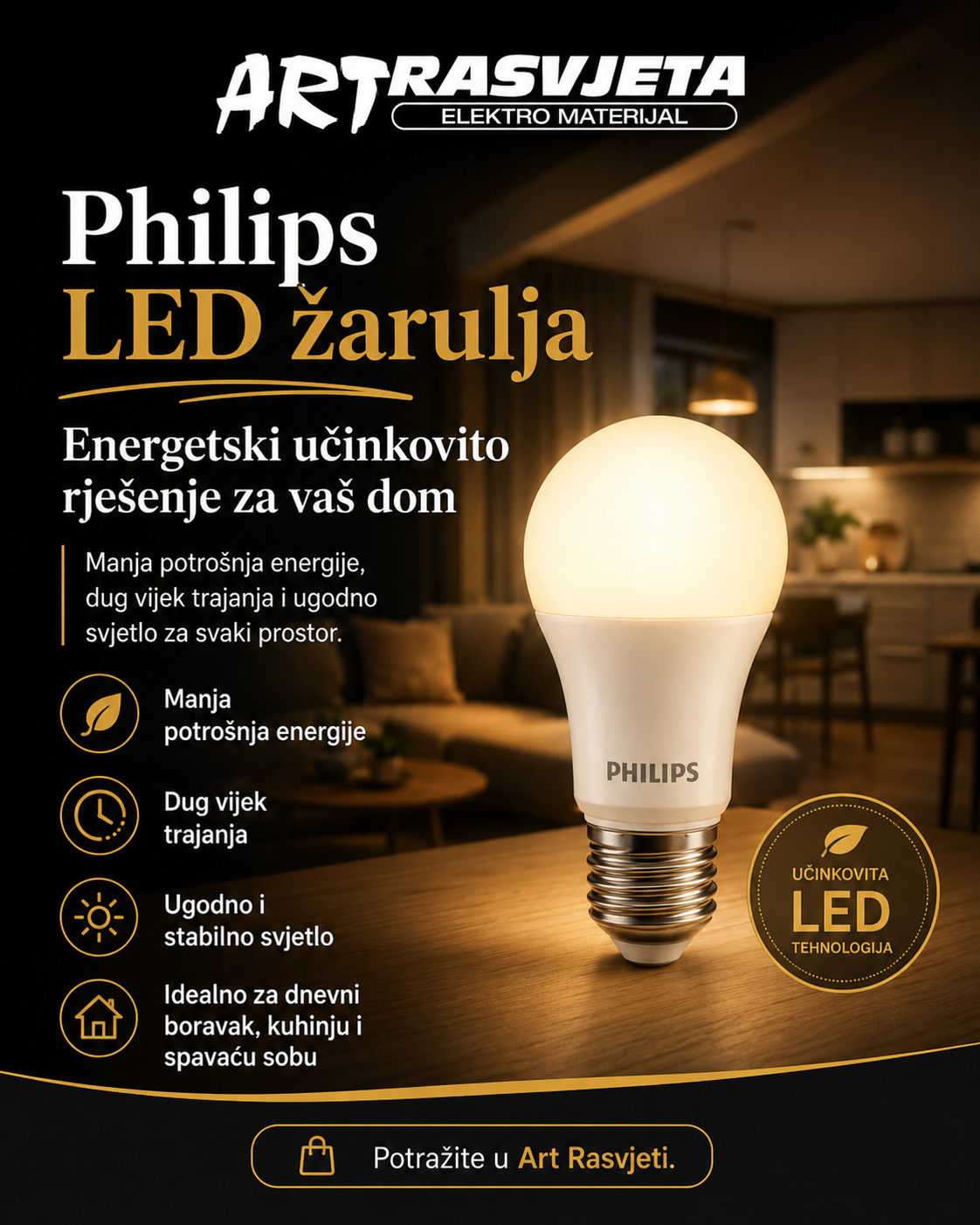 Philips LED žarulja: Energetski učinkovito rješenje za vaš dom