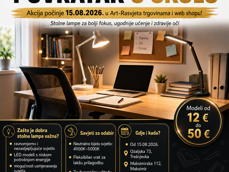 POVRATAK U ŠKOLU S ART-RASVJETOM