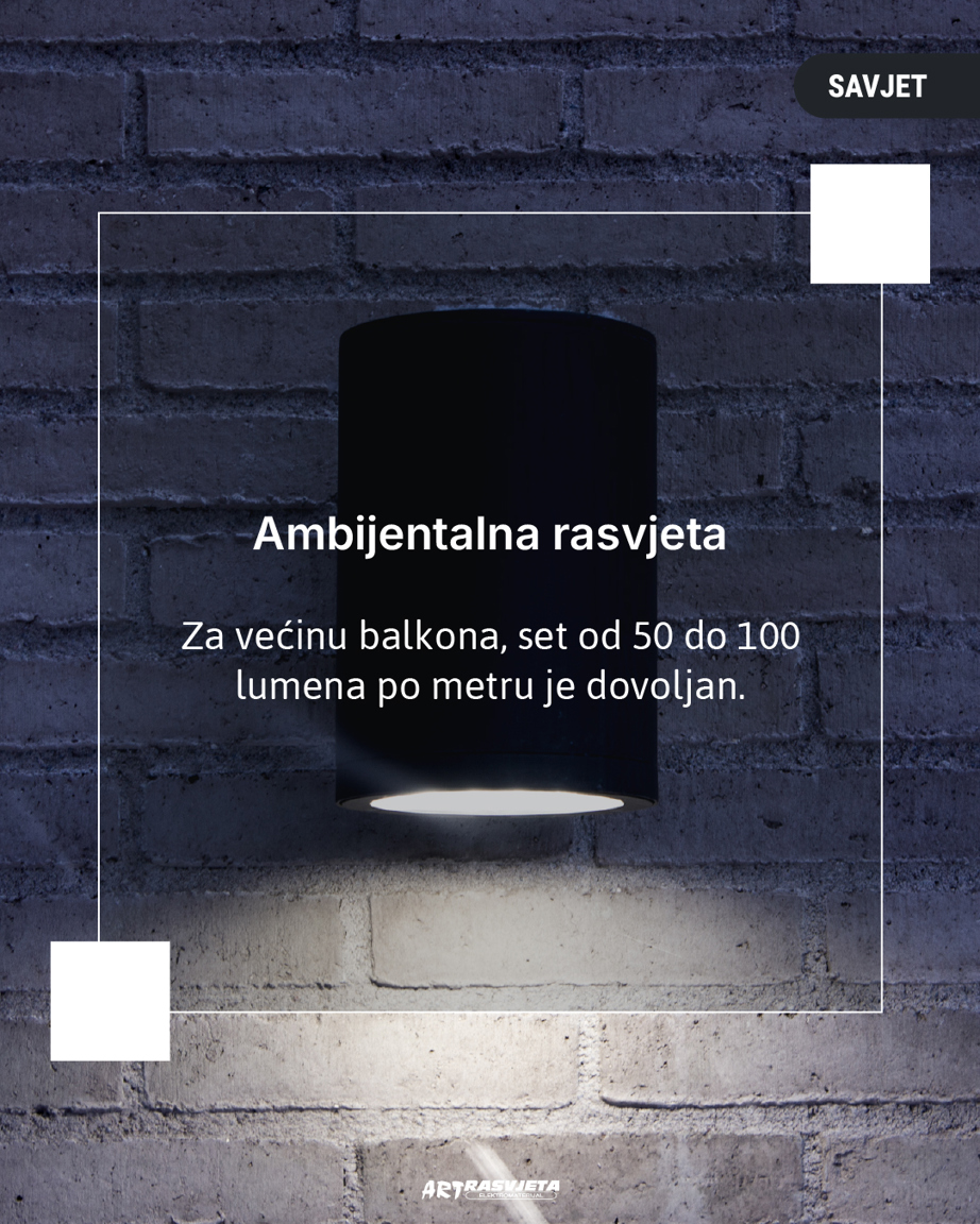 Prava količina svjetlosti za savršene večeri na balkonu?