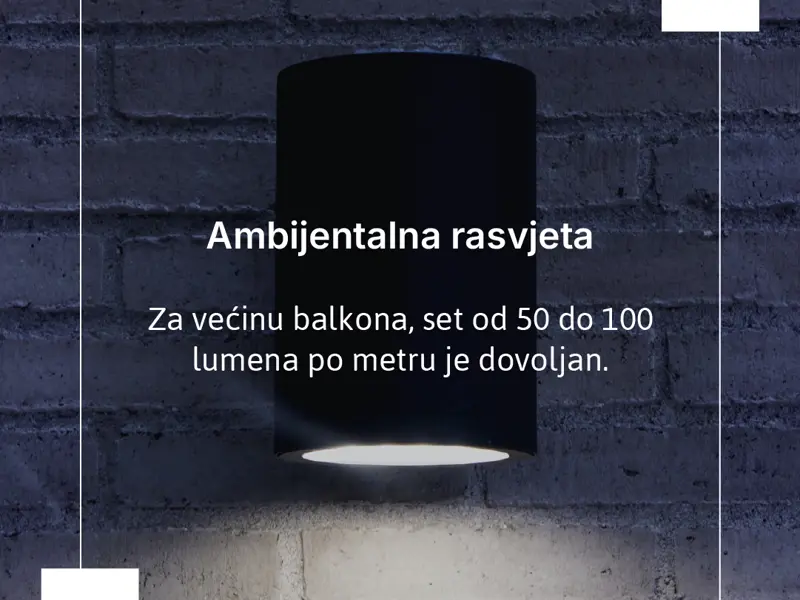 Prava količina svjetlosti za savršene večeri na balkonu?