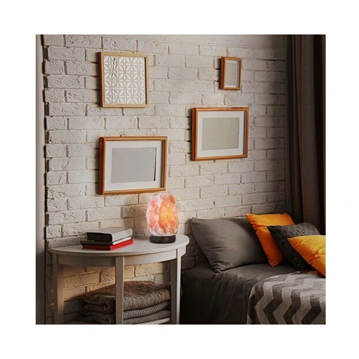 Rabalux stona solna lampa Rock Natural od prirodnog materijala