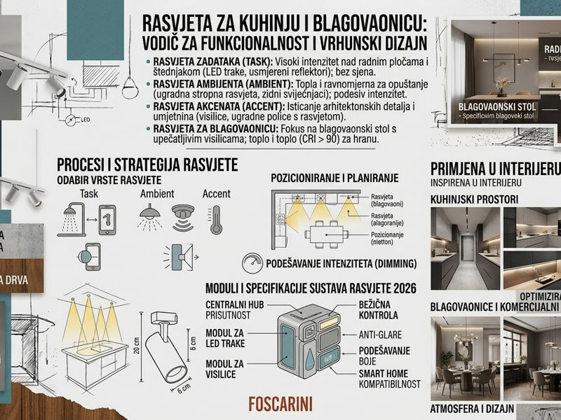 Rasvjeta za kuhinju i blagovaonicu: Vodič za funkcionalnost i vrhunski dizajn