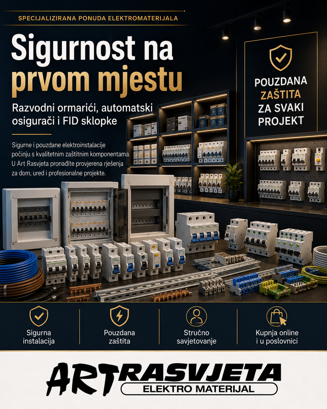 Sigurnost na prvom mjestu: Razvodni ormarići, automatski osigurači i FID sklopke