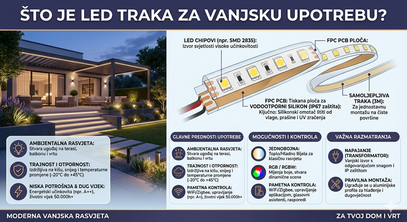 Što Je Led Traka Za Vanjsku Upotrebu 