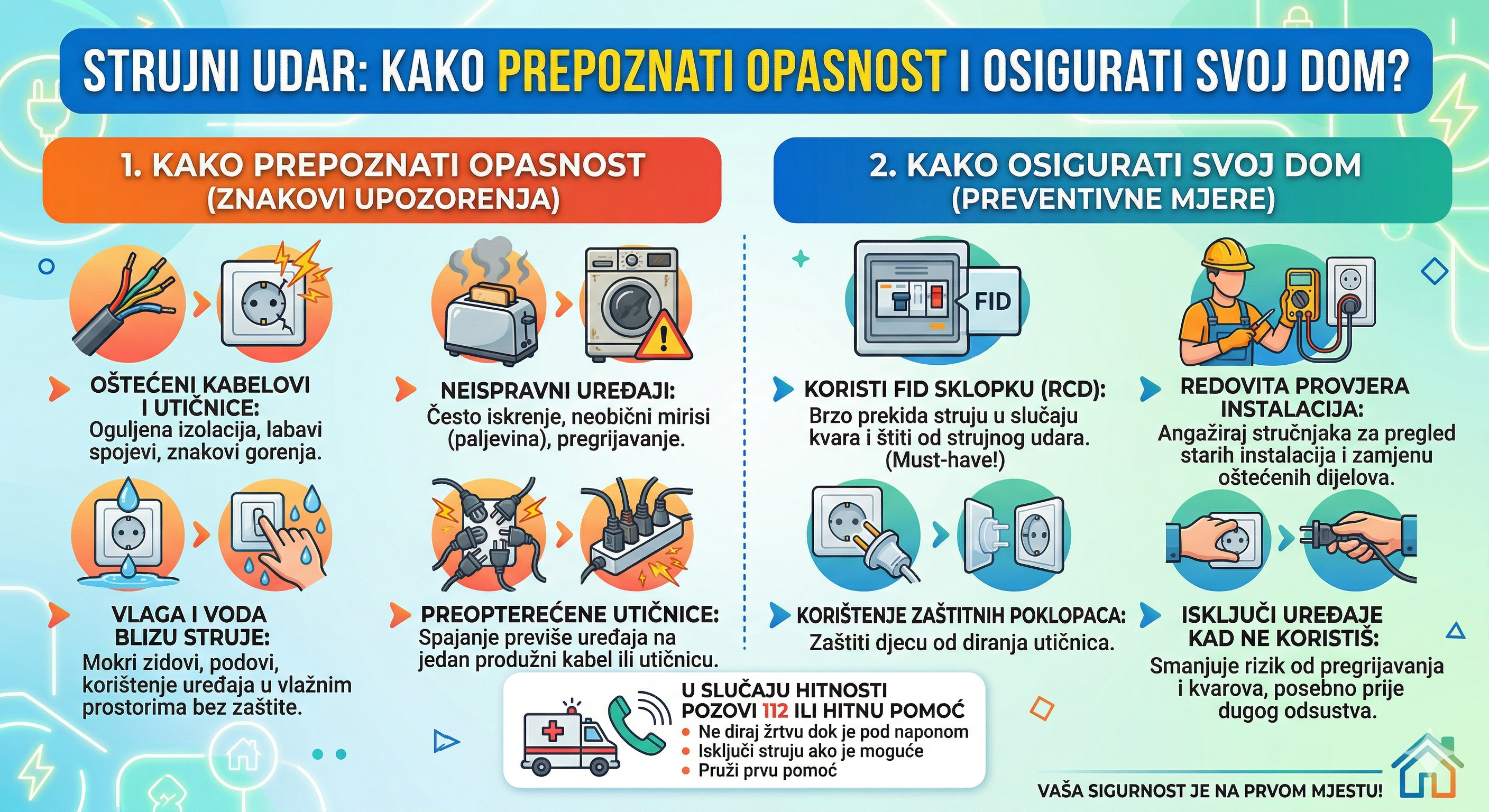 Strujni udar: Kako prepoznati opasnost i osigurati svoj dom?