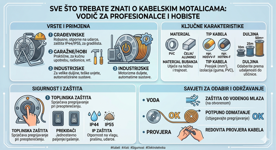Sve što trebate znati o kabelskim motalicama: Vodič za profesionalce i hobiste