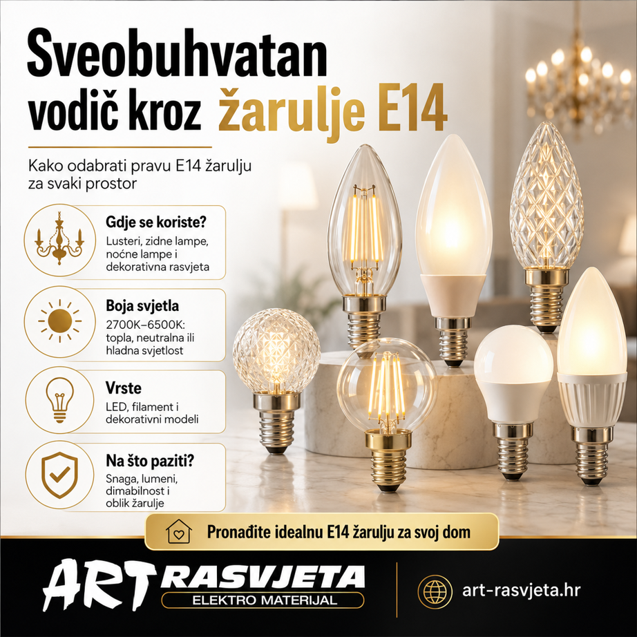 Sveobuhvatan vodič kroz žarulje E14