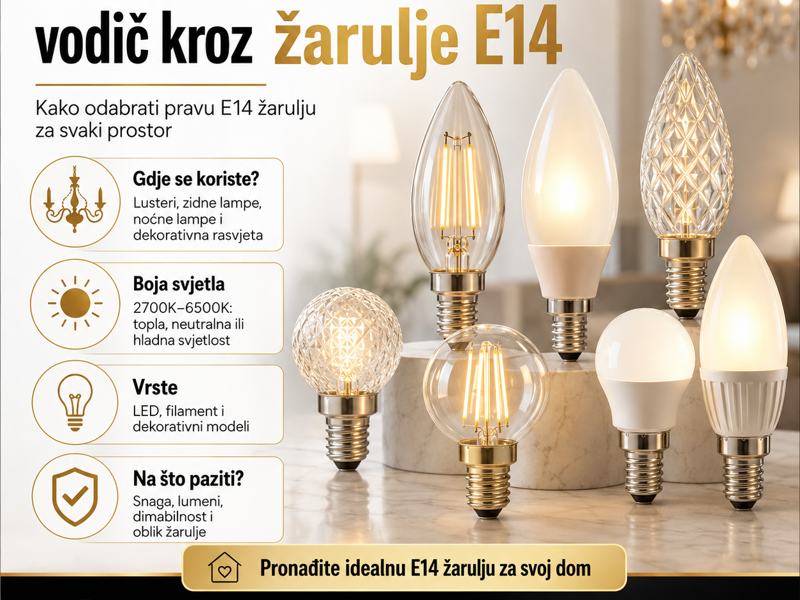 Sveobuhvatan vodič kroz žarulje E14