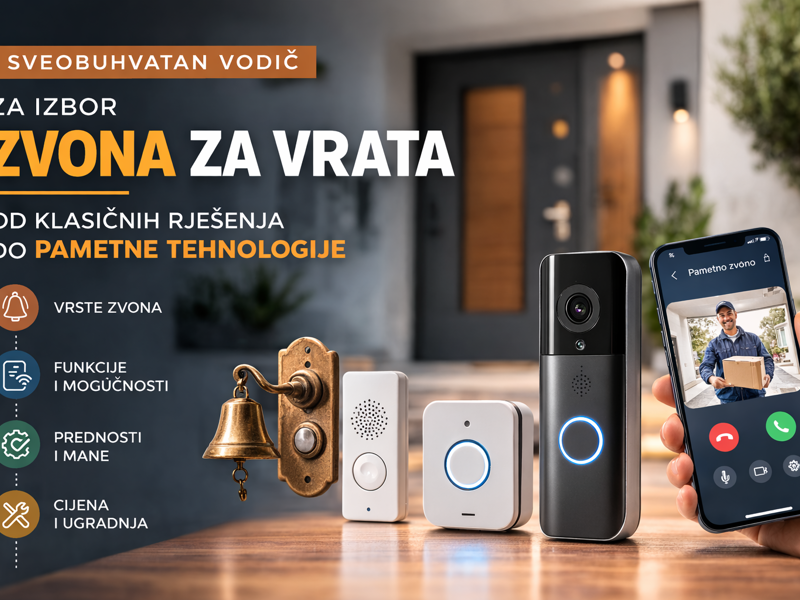 Sveobuhvatan vodič za izbor zvona za vrata: Od klasičnih rješenja do pametne tehnologije