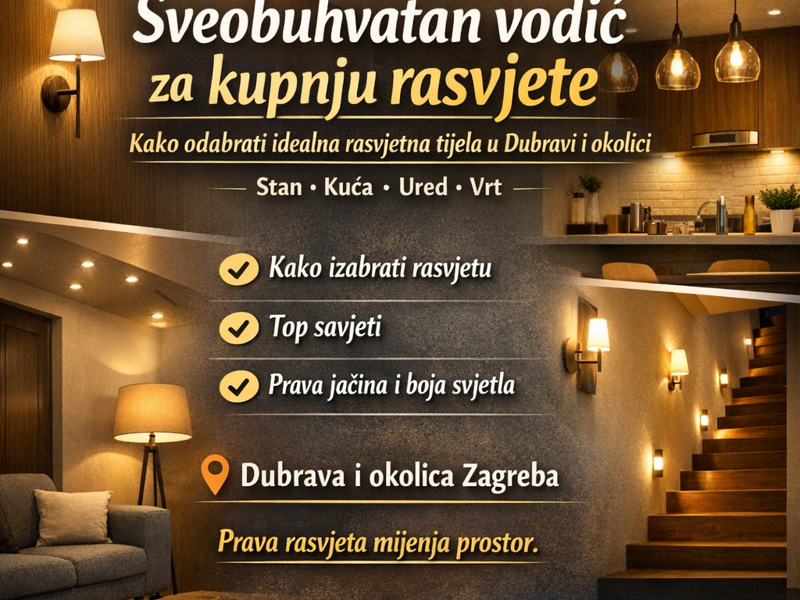 Sveobuhvatan vodič za kupnju rasvjete: Kako odabrati idealna rasvjetna tijela u Dubravi i okolici