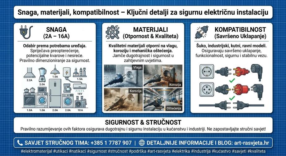 Sveobuhvatni vodič kroz utikače i natikače: Od kućne sigurnosti do industrijske snage