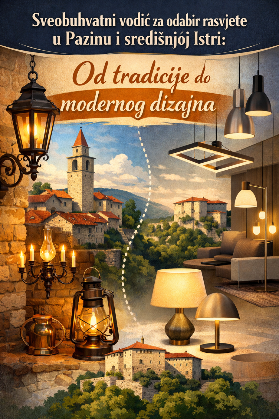 Sveobuhvatni vodič za odabir rasvjete u Pazinu i središnjoj Istri: Od tradicije do modernog dizajna