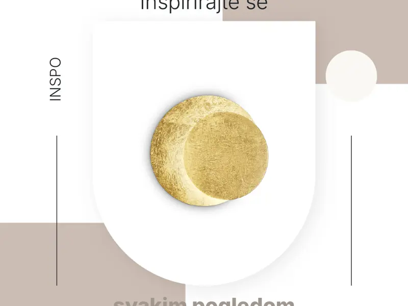Tick LED zidna lampa: Zlatna elegancija koja mijenja prostor