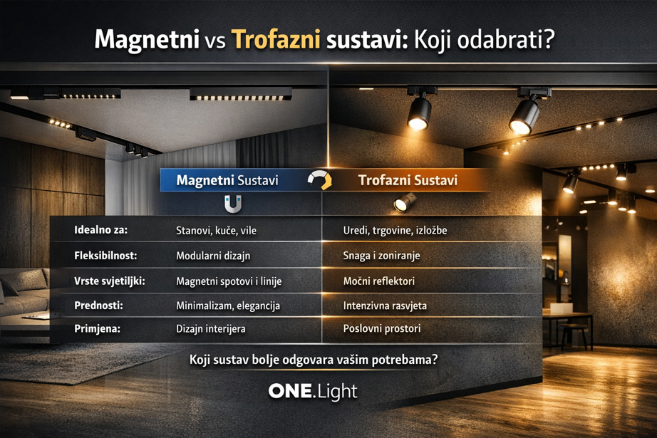 Ultimativni vodič za šinsku rasvjetu: Zašto odabrati ONE Light magnetne i trofazne sustave?