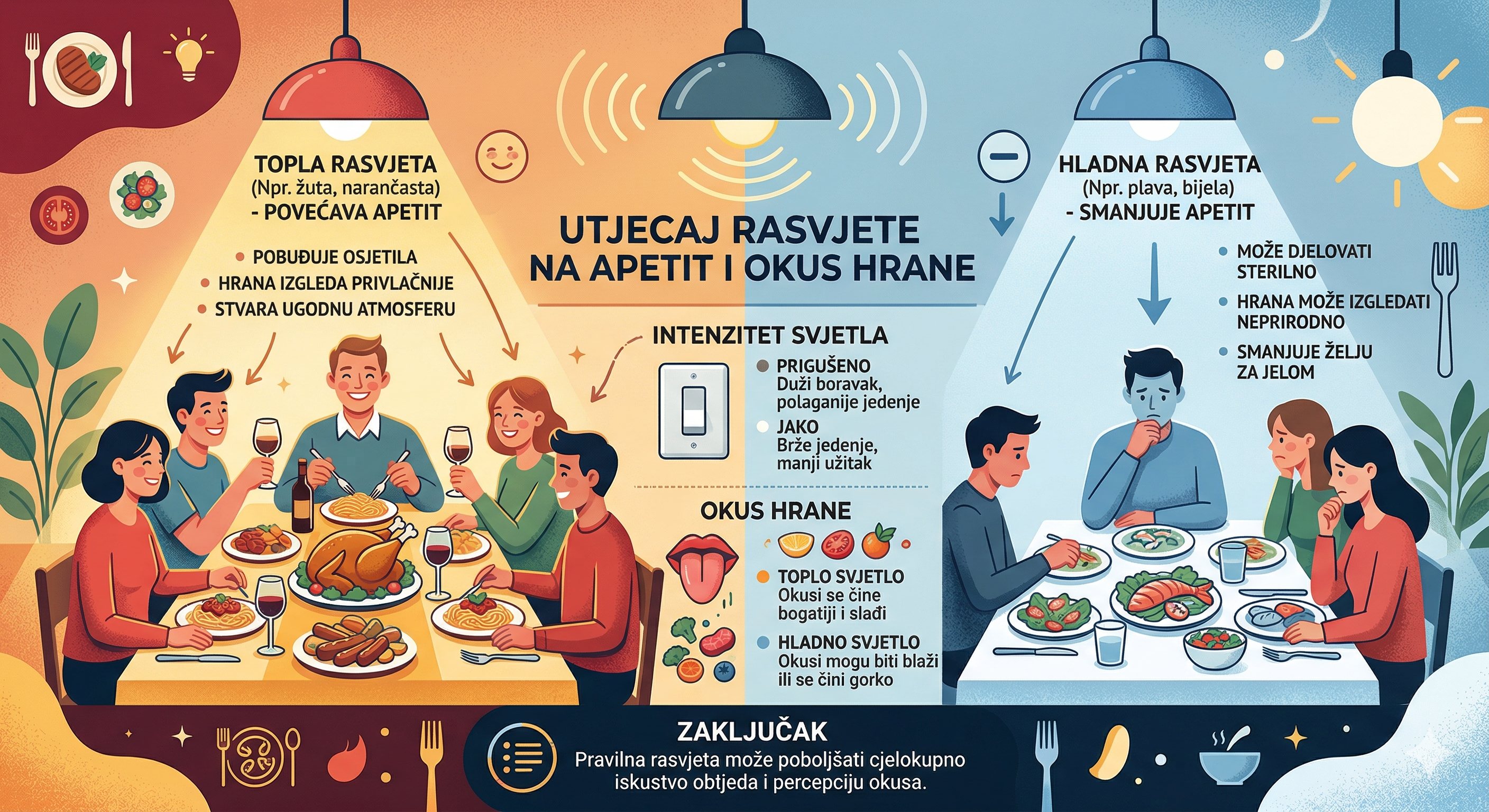 Utjecaj rasvjete na apetit