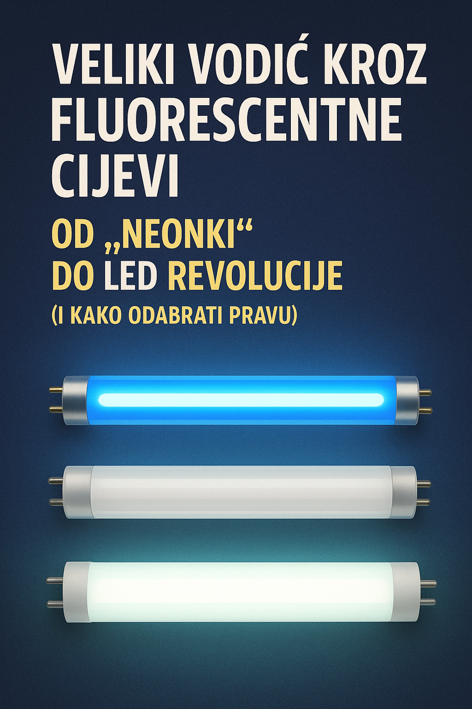 Veliki vodič kroz fluorescentne cijevi: Od "Neonki" do LED Revolucije (I kako odabrati pravu)